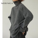 Werynica Women cashmere turtleneck Sweater
