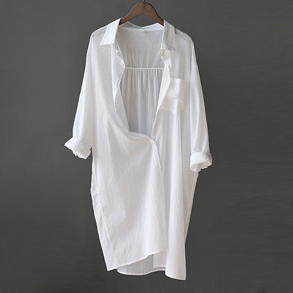 White Womens Shirt Long Sleeve