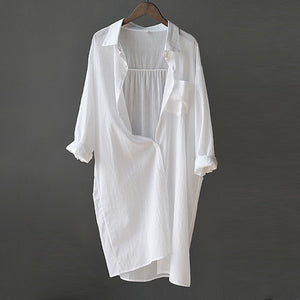 White Womens Shirt Long Sleeve